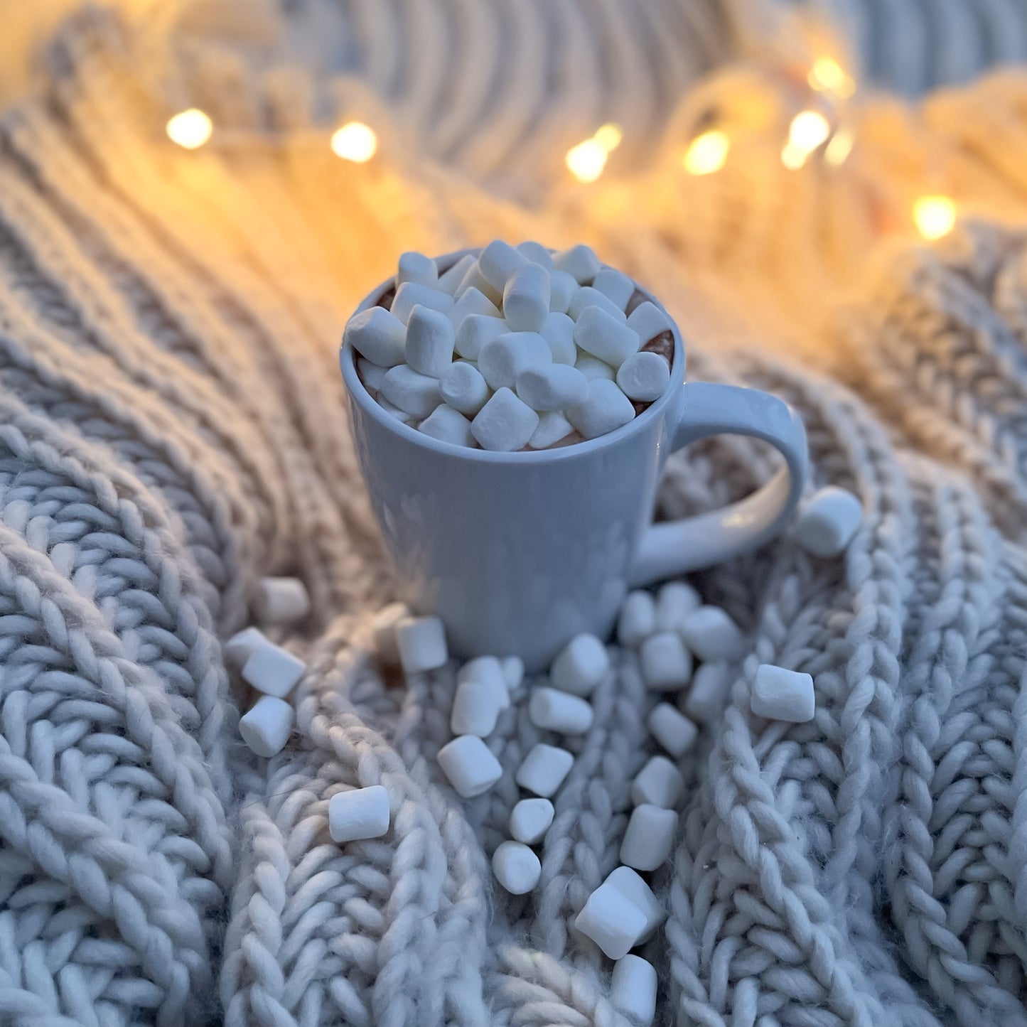 Cozy gift box with blanket